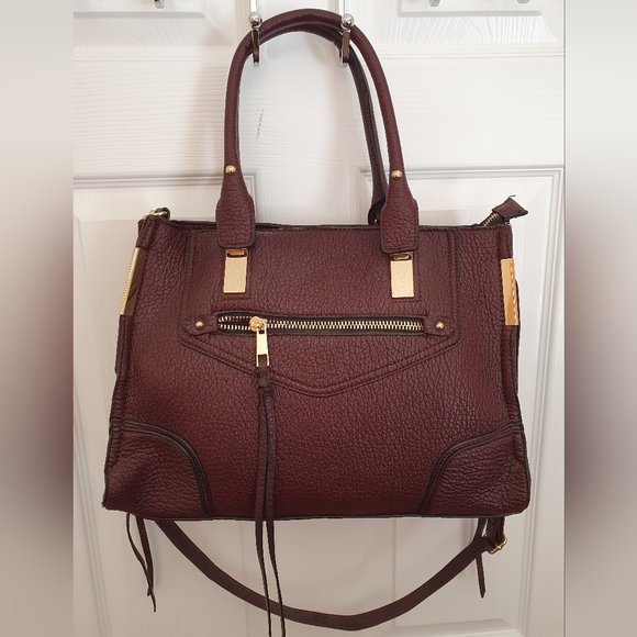 Aldo Burgundy purse with shoulder strap - Picture 1 of 4